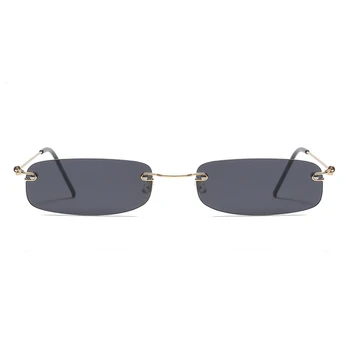Peekaboo ozko sončna očala moških rimless poletja 2018 rdeča modra črna pravokotne sončna očala za ženske, majhen obraz vroče prodaja 3