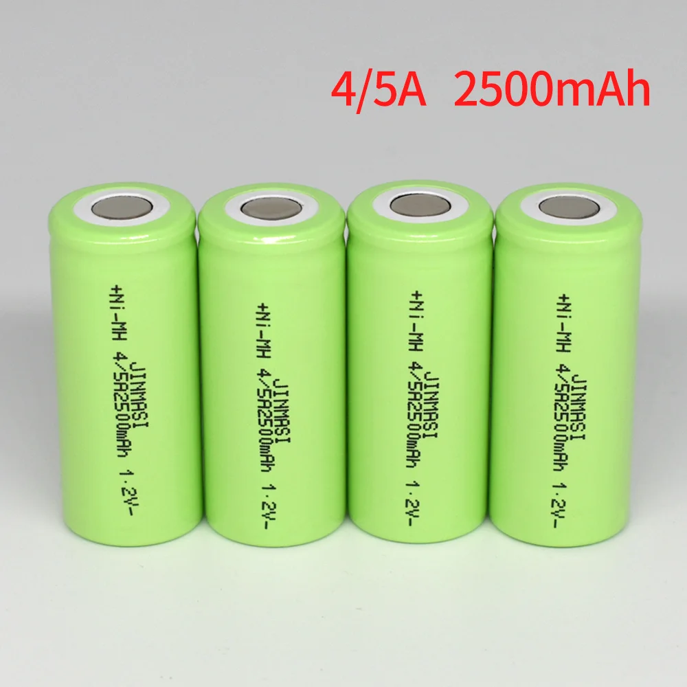 4/5A 17430 2500mAh baterije 1,2 V ni-mh 4/5a 17430 baterija za ponovno polnjenje 1