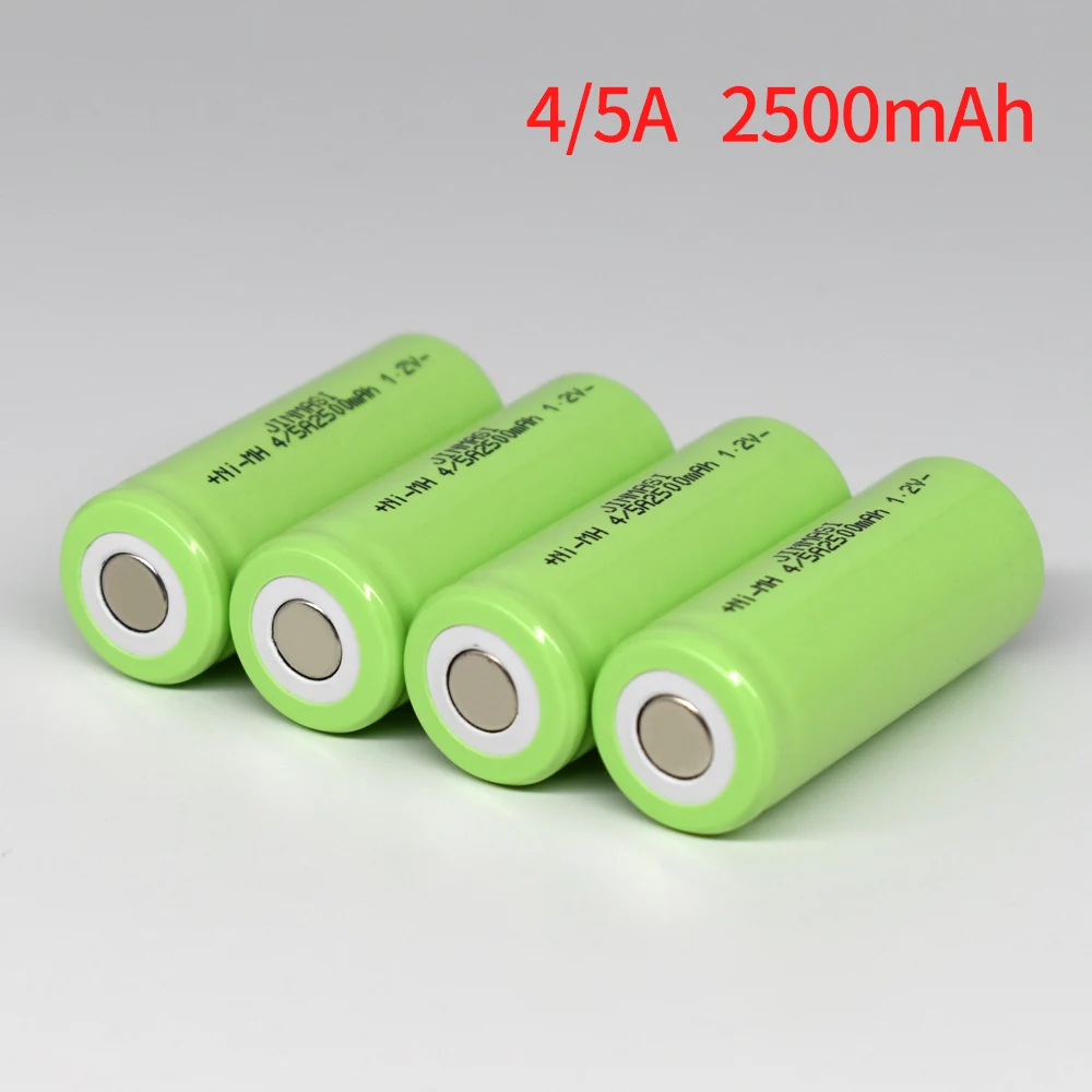 4/5A 17430 2500mAh baterije 1,2 V ni-mh 4/5a 17430 baterija za ponovno polnjenje 2