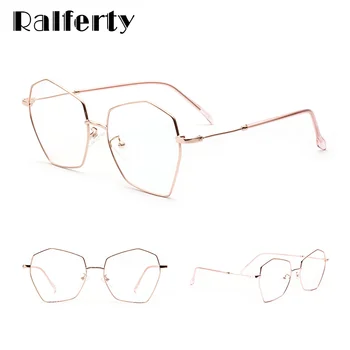 Ralferty Trendy Modni Poligon Eye Glasses Žensk Očal Okvir Za Optične Leče Ženska Spektakel Nič Ne Dioptrije W18031 8377