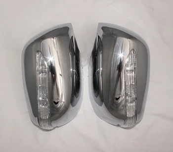 Za Honda Fit Jazz 2007 2008 2009 2010 2011 2012 2PCS ABS Chrome plateddoor Rearview vrata ogledalo pokriva z Led 2