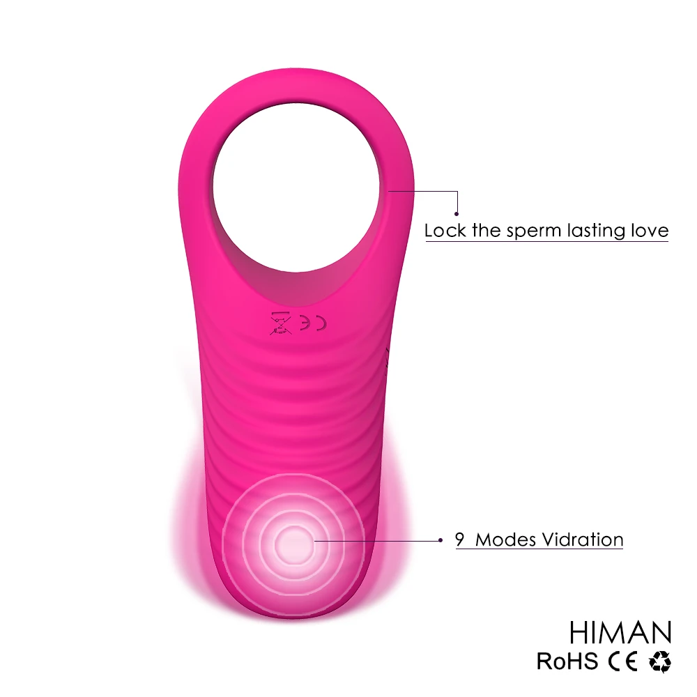 Vibracijska Obroč za Penis Zakasnitev Odraslih Igrače za Človeka Klitoris Stimulator Vibrator Sex Igrače Masturbator Pari 24h 4