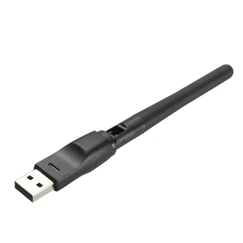 USB Brezžični LAN vmesnik Z Anteno 150Mbps Prenosni WiFi Dongle Adapterja Antene za MAG250-254 TV Box Črni 4