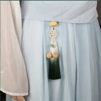 NOVO Ročno Huangyang Leseni Rezljani Lotus Bodhi kroglice Tassel nakit obrti ugotovitve Avto dekoracijo 0