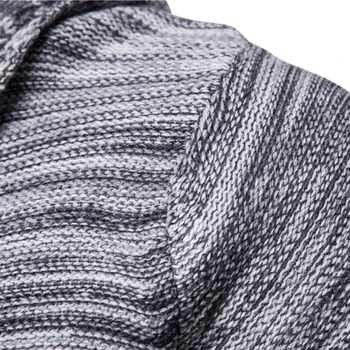 Modni pulover moških nov prihod priložnostne jopico moških zimskih hooded vratu solid kakovosti pletene blagovne znamke moški puloverji velikosti 8506