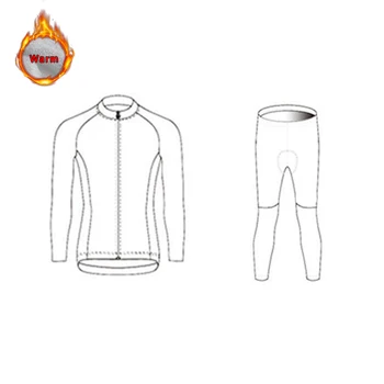 2020 HuanGe Meri kolo enotno kolesarski komplet Pomlad/Jesen kolesarjenje oblačila jersey ropa de hombre 0