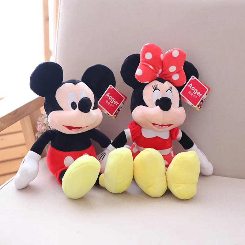 23 cm Disney Plišastih Igrač Mickey Minnie Mouse, Donald Duck Šiv Pooh Medved Piglet Kawaii Polnjene Tigger Plushie Lutka Igrače Anime 5