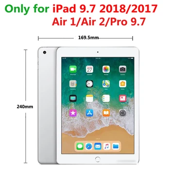Za iPad z 9.7 Keboard Primeru Rotable Z Bluetooth Tipkovnico za Apple iPad z 9.7 2017 2018 iPad Zraka 1 2 5 6 Pro 9.7 Primeru Zajema 3