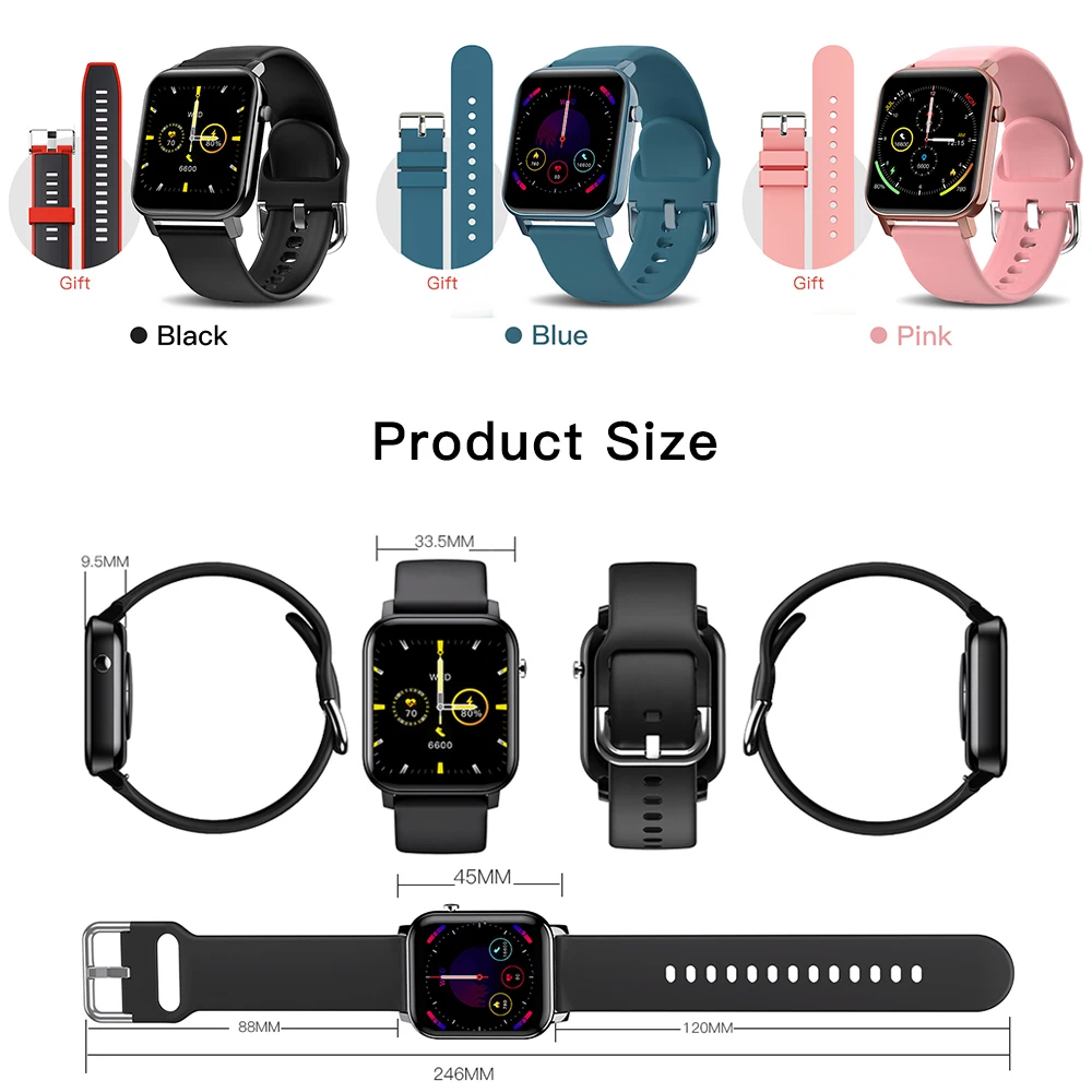 Smartwatch 2020 KOSPET GTO Šport Pametno Gledati Nepremočljiva Fitnes Zapestnica Moški Ženske Smartwatch za Otroke Za Android iOS Xiaomi 4