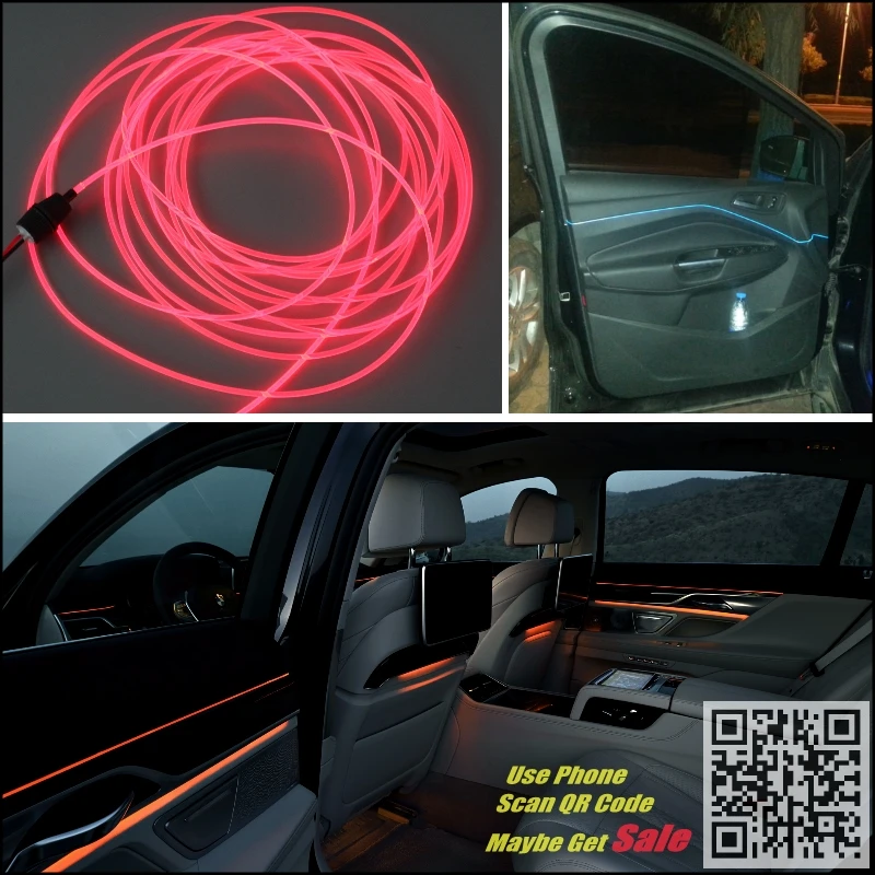 Za Mercedes Benz SLK MB R170 R171 R172 Avto Notranje osvetlitve Okolja Panel osvetlitev Notranjosti Avtomobila Trak Svetlobe iz Optičnih Vlaken Band 1