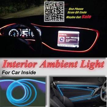 Za Mercedes Benz SLK MB R170 R171 R172 Avto Notranje osvetlitve Okolja Panel osvetlitev Notranjosti Avtomobila Trak Svetlobe iz Optičnih Vlaken Band 3