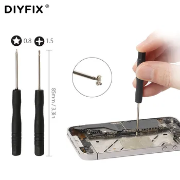 DIYFIX, 19 v 1 Mobilni Telefon Popravila Orodja Komplet za iPhone, Samsung Demontaža Ročna Orodja Komplet Mini Izvijač Nabor Spudger Ločite Par 0