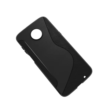 10pcs/veliko.črna shockproof Anti-skid S Line TPU Gel Kožo Primeru Kritje Za Motorola MOTO Z3 Igra 8744
