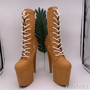 Seksi vitez 8 inch, tanko peto, torba za pete škornji, spomladi in jeseni čevlji 20 cm model pole dancing čevlji, novi škornji 5