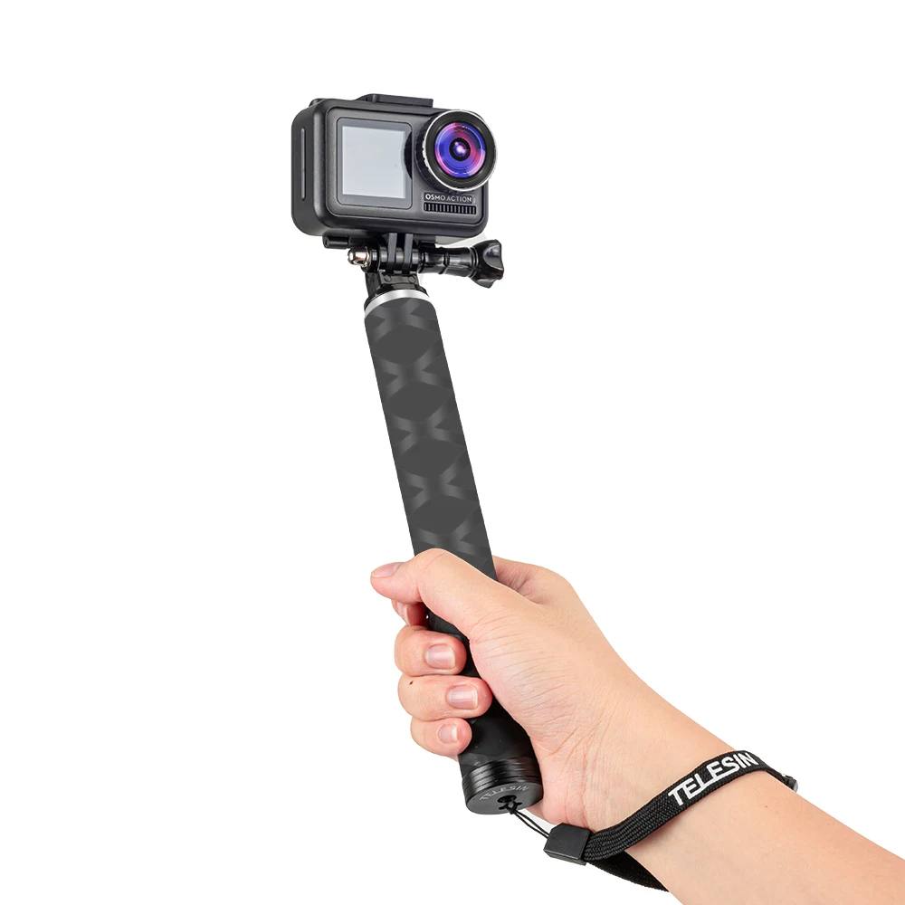 TELESIN 35 palca Ogljikovih Vlaken Najlažji Selfie Stick + Aluminijeve Zlitine Stojalo Za GoPro Hero 5 6 7 8 Za Osmo delovanje Fotoaparata Acc 4