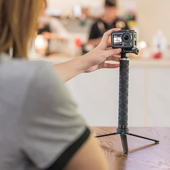 TELESIN 35 palca Ogljikovih Vlaken Najlažji Selfie Stick + Aluminijeve Zlitine Stojalo Za GoPro Hero 5 6 7 8 Za Osmo delovanje Fotoaparata Acc 5