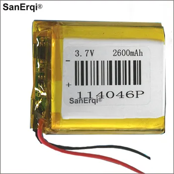 SanErqi 3,7 V 114046 114046p 2600mAh baterija 0