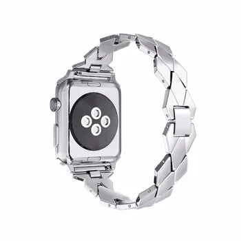 Trak Za Apple Watch band 44 mm/40 mm 42mm/38 mm iwatch band iz Nerjavečega Stee povezavo Zapestnica correa apple gledati Serije 4 3 5 jv 6 3