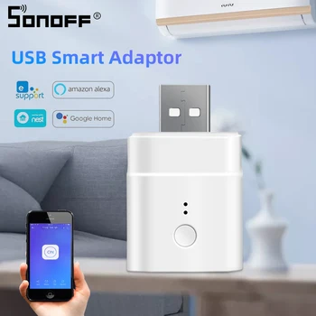 Itead SONOFF Micro USB 5V Brezžično Smart Adapter Stikalo Pametnega Doma, Da Naprave USB Smart prek eWeLink APLIKACIJO Google Doma Alexa