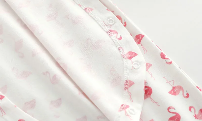 Flamingo Vzorec Dolg Rokav Bombaža, Za Malčke Newborn Baby Dekle, Igralne Obleke Jeseni Dekleta Jumpsuit Obleke Obleke 1