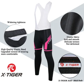 X-Tiger 2020 Ženske Anti-UV Long Sleeve Kolesarjenje Jersey Set Quick-Dry Mountain Bike Wear Dirke Kolesa, Kolesarska Oblačila Obleko 5
