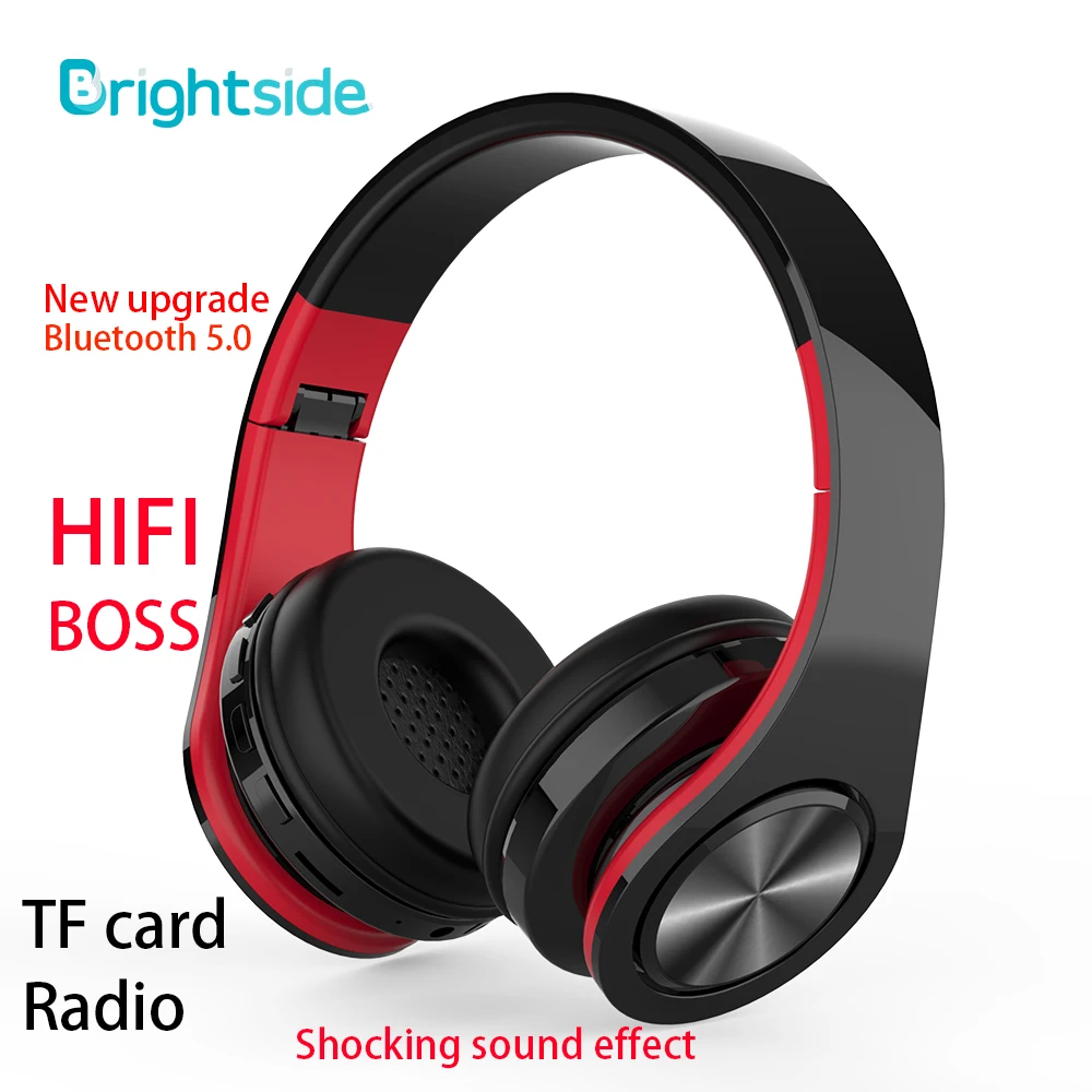 Brezžične Slušalke Slušalke Bluetooth Stereo Slušalke Gaming Slušalke Radijski Mikrofon Za RAČUNALNIK, Mobilni telefon, Mp3 TF kartica 5