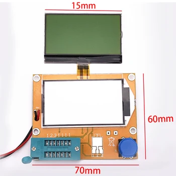 Upor Imaging MOSFET Kondenzator ESR Tranzistor Tester Diode Test Kavljem Multifunkcijski LCD -T4 9236