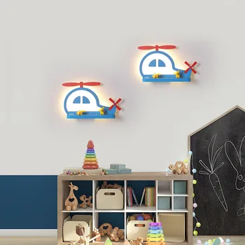 Ustvarjalne LED Wall luç Risanka Letalo Medved Slon Gourd Otrok Stensko Svetilko ob Postelji Rov Lučka za Otroke, Otroška Soba 0