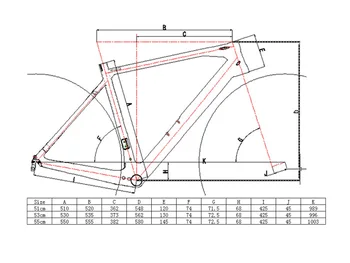 Ogljikov Sijajna Mat Cyclocross Kolo Okvir 51 cm 53 cm 55 cm ( BSA /BB30 ) + CX Kolesa Vilic + Sedežna objemka 2