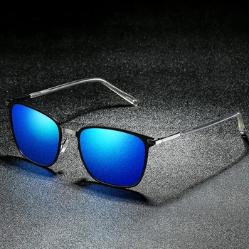 Nove Klasične Polarizirana Sončna Očala Moških 2021 Trend Pravokotnik Ogledalo Sunglass Moški Oblikovalec Vintage Retro Voznik Sončna Očala Za Moške