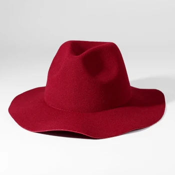2018 moda široko roba pokrivalo ženske klobuk, ki je jeseni in pozimi žensk jazz klobuk ženski volnene billycan 2
