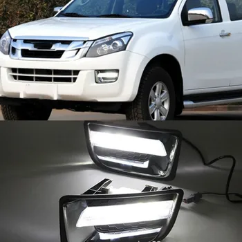 2Pcs DRL Za Isuzu D-max Dmax LED Dnevnih Luči LED Sprednji Odbijač Meglo Lučka Primeru Vožnje svetlobe bela 9502