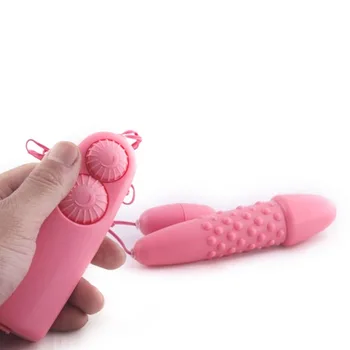 Vibrator sex igrače za žensko Dvojni Dildo z vibriranjem Vaginalne kroglice Daljinsko upravljanje Mini Bullet Vibrador G-spot Stimulator wibrator 0
