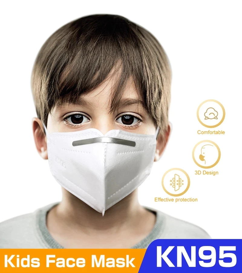 FFP2 Otrok KN95 Masko Fantje Dekleta KN95 Otrok Masko Anti-fog Močno Zaščitno Usta Masko Respirator za enkratno uporabo mascarilla infantil 4