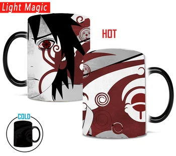 Naruto Sasuke vrč barva spreminja, skodelice 350ml keramični aparat za čajne skodelice najboljše darilo za vašega fanta 3