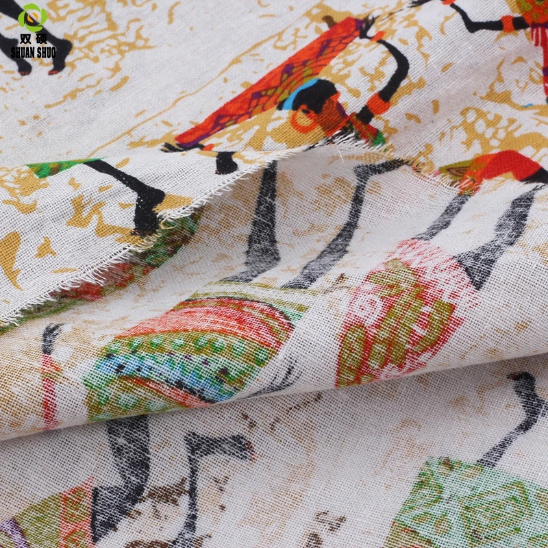 Shuanshuo Afriške etnične carinski Bombaž Perilo tkanine, DIY Ročno Šivanje Tekstilnih Mozaik Za Vrečke Obleko Oblačila 150*50 CM 2