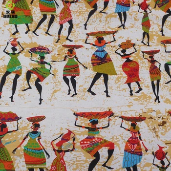 Shuanshuo Afriške etnične carinski Bombaž Perilo tkanine, DIY Ročno Šivanje Tekstilnih Mozaik Za Vrečke Obleko Oblačila 150*50 CM 9581