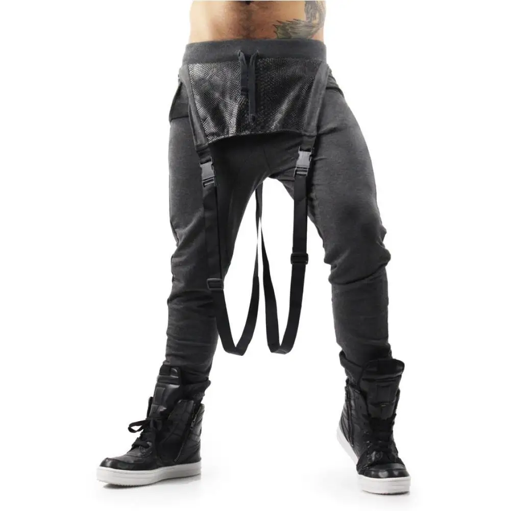 MISSKY Moške Dolge Hlače Barva Kombinezon hlače z Oprsnikom Jumpsuits Slim Bombaž Srednje Pasu Suspender Hlače Za Moške Nova 5