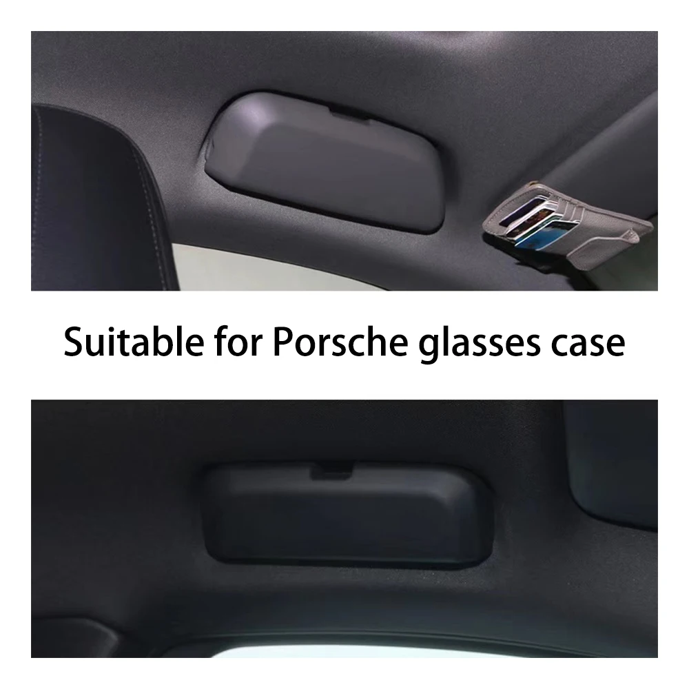 Avtomobilsko držalo za sončna očala očala primeru škatla za shranjevanje za Porsche Cayenne auto sončnega glasse primeru organizator spektakel skladiščenje imetnik 3