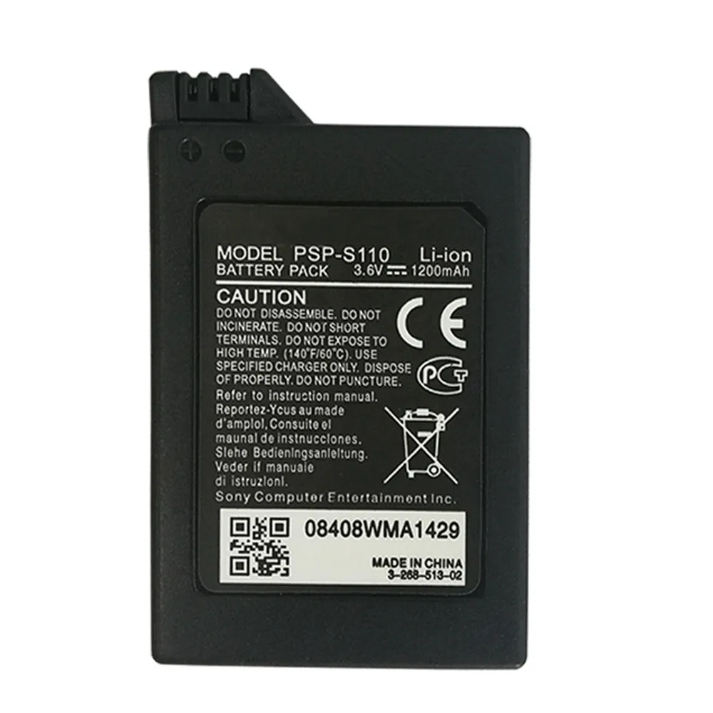 2pcs 3,6 V 1200mAh PSP Baterija za Sony PSP2000 PSP3000 PlayStation Gamepad Prenosnih Baterij za ponovno Polnjenje 2