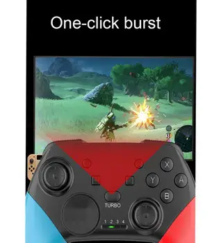 Brezžično-Bluetooth Gamepad Igra palčko Krmilnik s 6-Osni Ročico za Preklapljanje Pro NS-Stikalo Pro Gamepad Za Preklop Konzole 4
