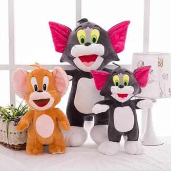Risanka Anime Srčkan Tom Mačka Jerry Miške Otrok Plišastih Igrač Mačka In Miš Plišastih Lutka Otroka Božično Darilo Za Rojstni Dan 3