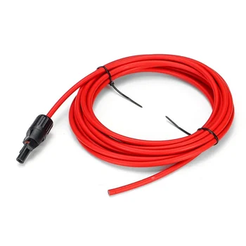 1 Par Rdeča+Črna Fotovoltaičnih kabel Moški/Moški Kabel Podaljšek za Solarni Panel PV Priključek 3/5/6/10M Kabel 14AWG