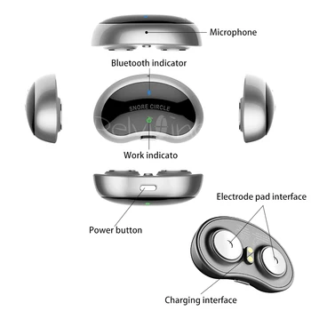 Smart Smrčijo Zamašek Anti Smrčijo ronco Rešitev udobno anti Smrčanje Biosensor z APP in spanje apnea monitor CPAP replacer 2